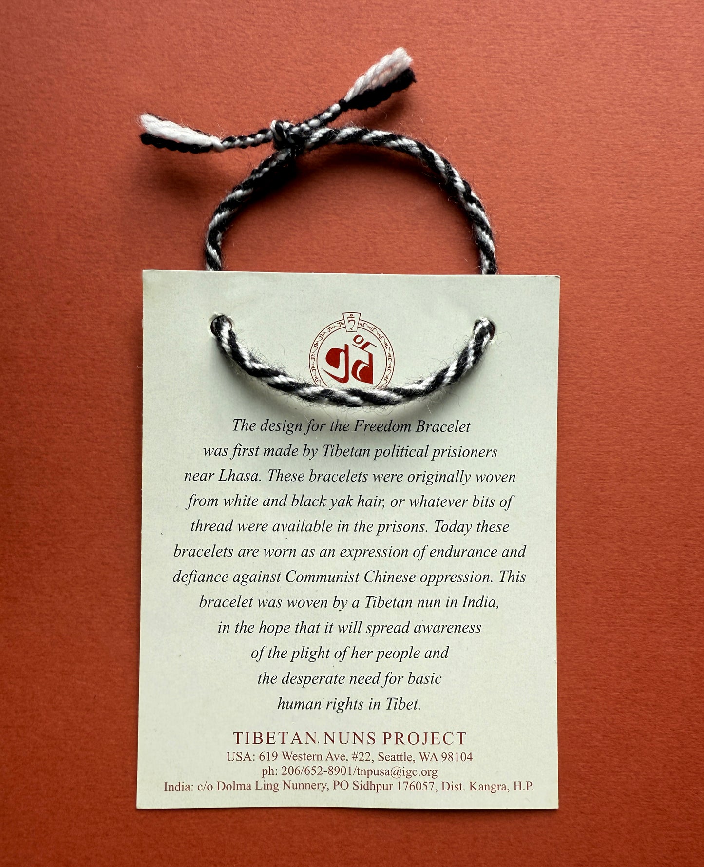 Freedom 'Rangzen' Bracelet Handwoven by Tibetan Nuns
